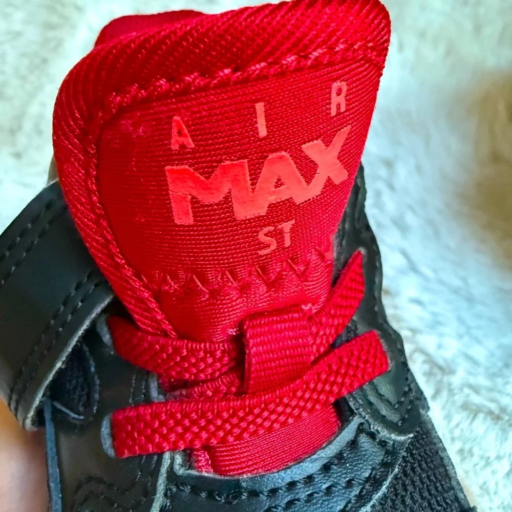 Nike Air Max sneakers toddler size 5C Black and Red boys shoes - Picture 5 of 9